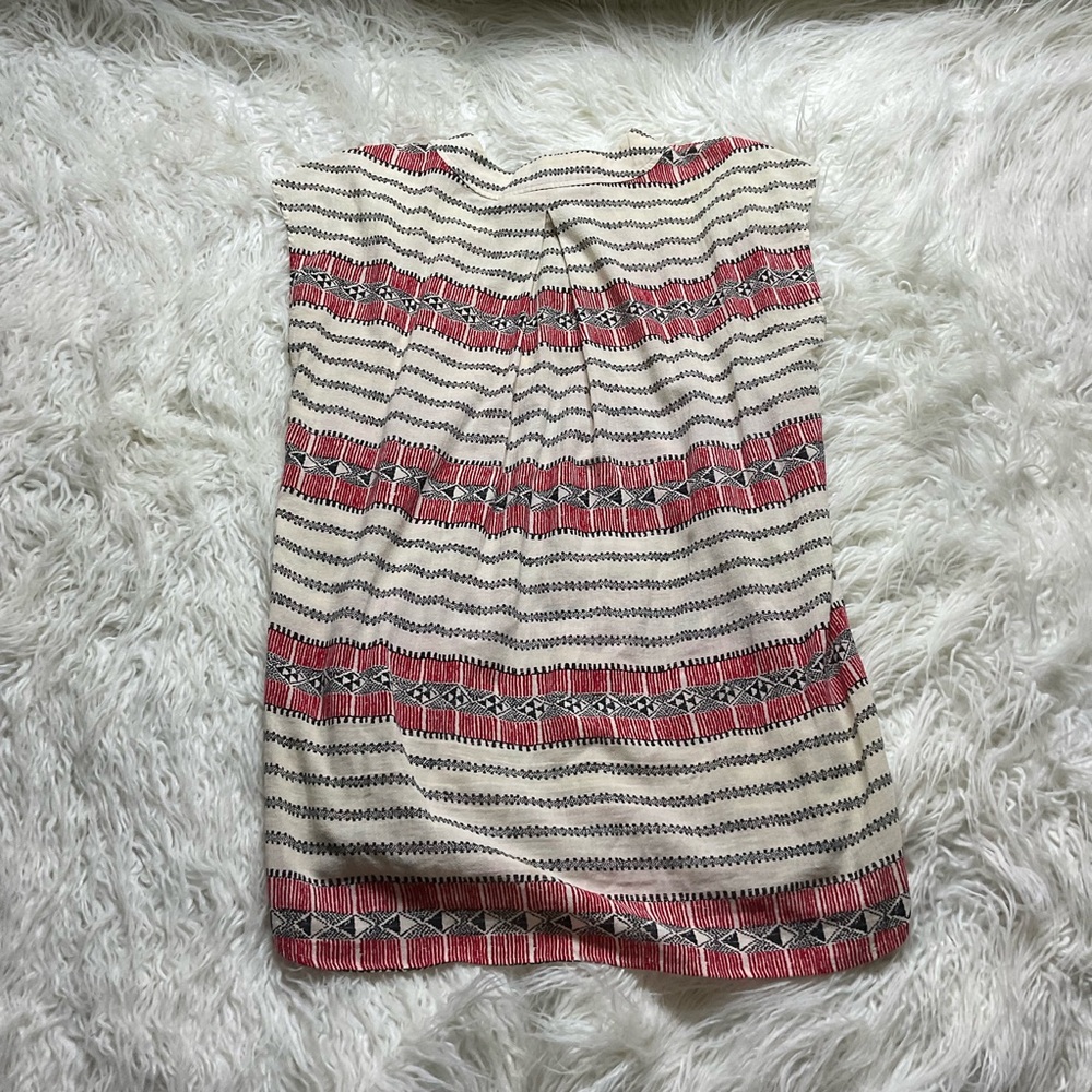 Madewell Catarina Cover Up Tunic Tribal Aztec Red Black Dress - Picture 5 of 5
